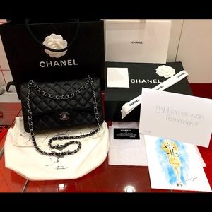 Chanel 2.55 Caviar Double Flap Medium